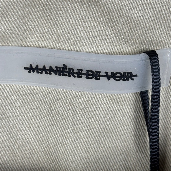 Marniere de Voir Women Wide Leg Cargo Pants Sz 0 Corset Drawstring Hem Grunge - Picture 8 of 15